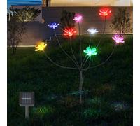 LED Lampe Solaire Terrasse Fleurs Design Multicolore Extérieur Fiche Jardin Epi