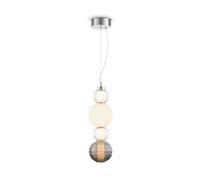 LED Lampe Verre Métal Blanc Chaud 3000 K 14,7cm Large Pendelleuchte Salon
