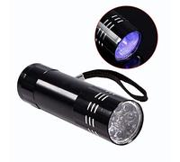 LED Lampes de Poche UV, Torche de Secours Tenue dans l'Ultraviolet de Détecteur de Blacklight en Aluminium pour Le Camping Chasse
