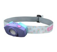 Lampe Frontale LED pour enfant KidLed2 | 40 Lumens | 9 m distance d'éclairage | 20 h d'autonomie | Motif Arc en Ciel