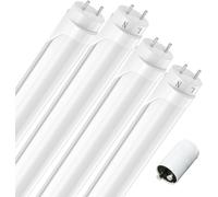 Led Leuchtstoffröhre 60 Cm, T8 G13 Led Röhre Flimmerfrei, 9 Watt 1485 Lumen(165Lm/W), Kaltweiß 6000K Leuchtstofflampe Mit Starter Für Garage, Werkstatt, Unterbauleuchte, Büros, 4 S[LED5261598]