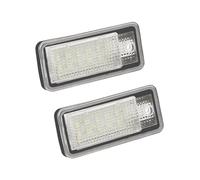 LED License Plate Light Lamp Lot de 2 éclairages plaque d'immatriculation sans erreur Utilisation adaptée pour Audi A3 A4 S4 RS4 B6 B7 A6 RS6 S6 C6 S5 Q7 A8 S8