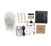 LED Light Cube DIY Set, télécommande sans fil électronique Kit d'affichage LED coloré avec 20+ animations hors ligne, alimentation en mode spectre de fréquence 4 + 1 avec cordon d'alimentation CC