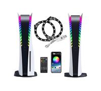 Led Light for Ps5 Console, Playstation 5 Led Lights Diy Decoration Accessories, Game Sound/music Sync, Rgb 8 Colors 400 Lights Effects with Usb/app Co