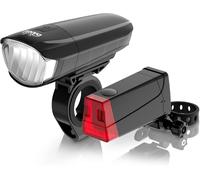 Led Light Set-Eclairage De Vélo Homologué Avec 60,30 & 15 LuxEclairage De Vélo Led Avant+ArrièreAjustement Automatique De L'éclairage & Montage Sans OutilRésistant À La Pluie.[R1]