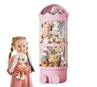 LED Light Stuffed Animal Organizer | Large Clear Plush Toy Storage Tube | Vertical Stuffed Animal Holder | Space-Saving Plush Toy Tower for Kids and Nursery Storage