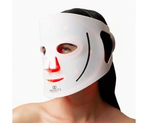 LED Light Therapy Mask Silicone par Project E Beauty | Anti-âge et anti-imperfections | Solutions aux boutons | Diminution des Rides et Ridules | Pour Peaux Grasses | Spa et Usage Domestique