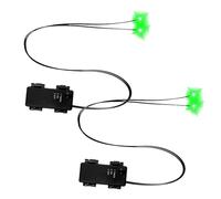 LED Light Up Eyes, 0,2 pouce d'accessoires d'Halloween Accessoires de crâne brillant avec minuterie automatique pour des scènes extérieures étranges, un éclairage rouge vif pour les squelettes de citr