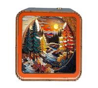 LED Light Wooden | 3D Nightlight Wooden Toy, Creative Interactive Night Light for Kids Adults, Fun Educational, Home Desk Decor, Unique Gift for Learning Play