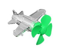 LED Lights Propeller Airplane - Small Aircraft Ornament, Featuring Multicolor LED Rotation, Anti Collision Warning Decoration, Eye Catching Night Driving Visual Accessory | Safety Style