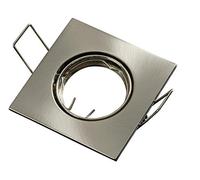 LED Line Luminaire Encastré Cadre de Montage Ø55-60mm Trou de Forage Fer Avec GU5.3 Version Pour LED Source D'Éclairage 35mm LED Lampes G4 MR11 MR16, Satin Carré