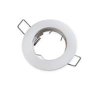 LED-Line Luminaire Encastré GU10 Cadre de Montage Ø65mm Trou de Forage Aluminium Avec GU5.3 Douille 12V Pour LED Source D'Éclairage 50mm LED Lampes G4 MR11 MR16, Satin/Patine/Blanc Mat, Rond