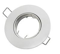 LED Line® Spot encastrable GU10 avec cadre de montage Ø 80 mm Trou de perçage en aluminium avec douille GU5.3 pour ampoule LED 50 mm G4 MR11 MR16 Blanc rond