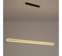 LED Linear Pendant LETURE DIMMable Plafond avec télécommande, Slim Suspended Lighting Ayémorrat Moderne Chandeliers Suspendus pour Chambre à Coucher de la Cuisine