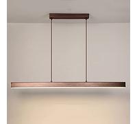LED Linear Pendant Light Long Strip Chandelier 31.5in Drop Ceiling Lamp, 30W 3 Color Mode Hanging Lighting Fixture Kitchen Island Lamps Home Decor Chandeliers
