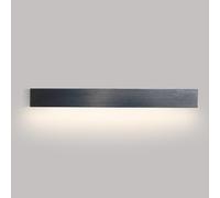 Led Linear Wall Sconce Lighting Modern Black Wall Light Bar Long Strip Wall Lamp Living Room Background Wall Sconces Bedroom Bedside Wall Mount Lights Indoor Wall Washer/L