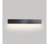 Led Linear Wall Sconce Lighting Modern Black Wall Light Bar Long Strip Wall Lamp Living Room Background Wall Sconces Bedroom Bedside Wall Mount Lights Indoor Wall Washer/40Cm