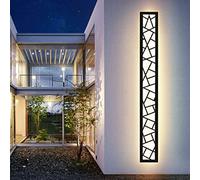LED Longue Applique Murale Ip67 Étanche Applique Villa Intérieur Extérieur Longue Appliques Anthracite Longue Appliques Extérieur Jardin Appliques Longue MuralesTerrasse-100CM,Lumière chaude