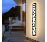 LED Longue Applique Murale Ip67 Étanche Applique Villa Intérieur Extérieur Longue Appliques Anthracite Longue Appliques Extérieur Jardin Appliques Longue MuralesTerrasse-80CM,Lumière chaude