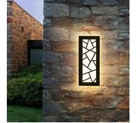 LED Longue Applique Murale Ip67 Étanche Villa Intérieur Extérieur Anthracite pour Jardin Appliques Longue MuralesTerrasse-30CM Lum