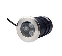 LED Lumière sous-marine IP68 Piscine étanche lampe Fountains Pond Garden d'eau Spot Lights(3W Diameter 75MM,Blauw)