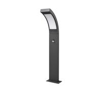 LED Luminaire extérieur Juvia (Moderne) en Noir Aluminium (1 lampe,à), Borne lumineuse, luminaire pour socle