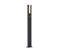 LED Luminaire extérieur Virgalia (Moderne) en Noir Aluminium (1 lampe,à), Borne lumineuse, luminaire pour socle
