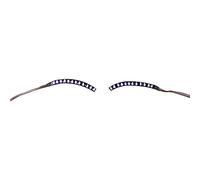 LED Lumineux Faux Cils Lumière Brillant Maquillage Bande Lampe pour De Fête Discothèques Halloween (PURPLE)
