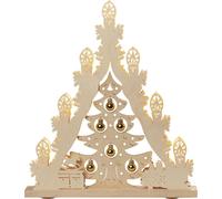 LED Lumineux-Pointus 7 Pièces Arbre De Goldenene Boules Lxhxp 38,0 x 43,0 x