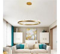 LED Lustre Moderne Lampe Télécommande Moderne Cristal LED Lampes Suspendues Or Noir Lampe Industrielle Cristal Luminaire Suspension Iceberg Lampe Suspendue Lustre Plafonnier (Golddia80cm Beauty Comes