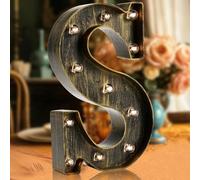 LED Marquee Letter Lights, Light Up Letters Glitter Alphabet Letter Sign Batterie alimentée pour la lumière de nuit Fête d'anniversaire Filles de mariage Cadeaux Accueil Bar Décoration de Noël