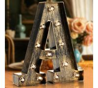 LED Marquee Letter Lights, Light Up Letters Glitter Alphabet Letter Sign Batterie alimentée pour la lumière de nuit Fête d'anniversaire Filles de mariage Cadeaux Accueil Bar Décoration de Noël