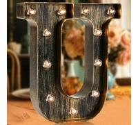 LED Marquee Letter Lights, Light Up Letters Glitter Alphabet Letter Sign Batterie alimentée pour la lumière de nuit Fête d'anniversaire Filles de mariage Cadeaux Accueil Bar Décoration de Noël