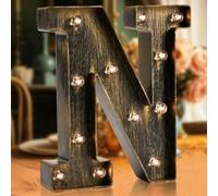 LED Marquee Letter Lights, Light Up Letters Glitter Alphabet Letter Sign Batterie alimentée pour la lumière de nuit Fête d'anniversaire Filles de mariage Cadeaux Accueil Bar Décoration de Noël