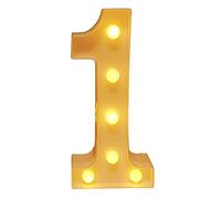 LED Marquis Numéro Lumières, Chiffres Lumineux Numéro Lumière LED, Numéros Illuminés par LED, Réceptions de Mariage de Partie Maison de Vacances et Salle de Bain Bar la Mariée Décor (1)