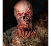 (LED marron) Masque drôle Adulte enfant Cosplay Horreur monstre Démon latex casque Halloween carnaval