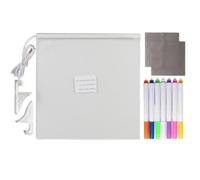 LED Message Board, Acrylic Whiteboard, Lighted Erase Pad, Size Option, 5.91x5.91x1.18in or 11.81x7.87x1.18in, USB Powered Writing, Dry Display for Kitchen, Sturdy Desk