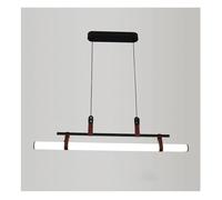 LED Minimaliste en Acier Inoxydable Or et Noir Lustre Suspension Compatible with Salon,Luminaire