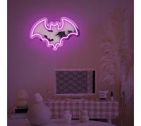 LED miroir néon robe chat Miroir/coeur lumineux/chauve - souris/papillon forme néon logo moderne fille salle de bain salon mur Art Déco cadeau