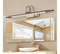 Led Mirror Front Light Waterproof Bathroom Vanity Lamp, Lampes de Maquillage Rotatives, Lumières de Miroir Européennes/9W 6000K