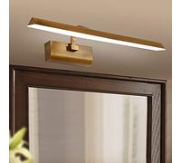 Led Mirror Light Bathroom Dimmable 3000-6000K Mirror Cabinet Lamp 240 ° Rotating Retro Bronze Mirror Lamp Acrylique Triangle Bathroom Light/61Cm12W