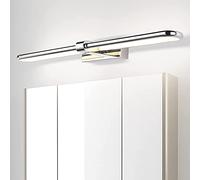 Led Mirror Light Neutral White 4000K Mirror Cabinet Lamp En Acier Inoxydable Imperméable Lumière Murale de Salle Den Anti-Brouillard Pour La Famille, L'Hôtel