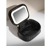 LED Mirror Mini Travel Beauty Bag Black - Black