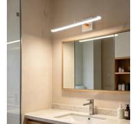 LED Moderne Lampe Murale Salle de Bain Miroir Étanche Applique Murale 350° Rotation Intérieur Éclairages Murales Minimaliste Rectangulaire Aluminium Fer Acrylique Salon (50cm,Blanc Lumière Neutre)