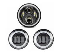 LED Moto Phares Phare De Moto avec Projecteur De 7 Pouces Feux Croisement 4.5 Pouces Anneau Montage Phare De 7 Pouces, Accessoires De Moto(7inch and 4.5inch)