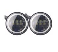 LED Moto Phares Phare De Moto avec Projecteur De 7 Pouces Feux Croisement 4.5 Pouces Anneau Montage Phare De 7 Pouces, Accessoires De Moto(4.5inch Lamp)