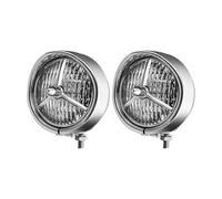 LED Moto Phares pour Chopper pour Cruiser pour Suzuki 4,5'' LED Bord Garniture Couvercle Feux De Brouillard Lumière Chrome Feux De Brouillard Moto(H3 LED C)