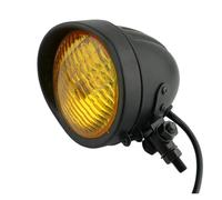 LED Moto Phares pour Phare De Moto Chopper 4 3/4 4,75 Pouces Feu Antibrouillard Ampoule Spot(Black with Yellow)