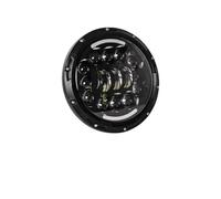LED Moto Phares pour Street Glide pour Road King Phare Avant LED Rond De 7 Pouces pour Moto(90W Black5)