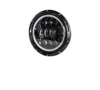 LED Moto Phares pour Street Glide pour Road King Phare Avant LED Rond De 7 Pouces pour Moto(90W Black6)